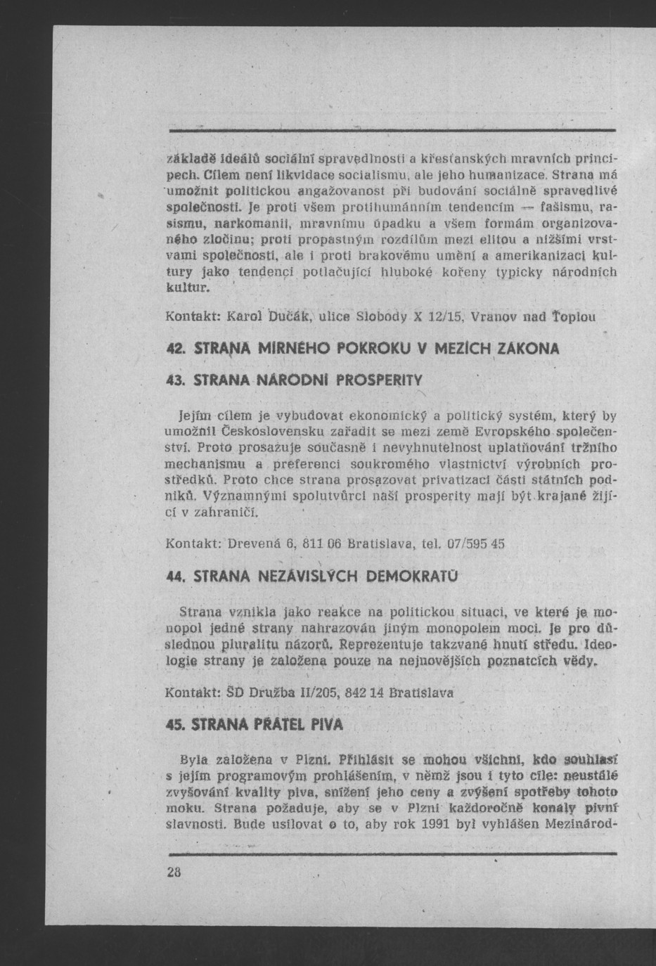 Náhledový obrázek Nově vzniklé politické a zájmové organizace - 10