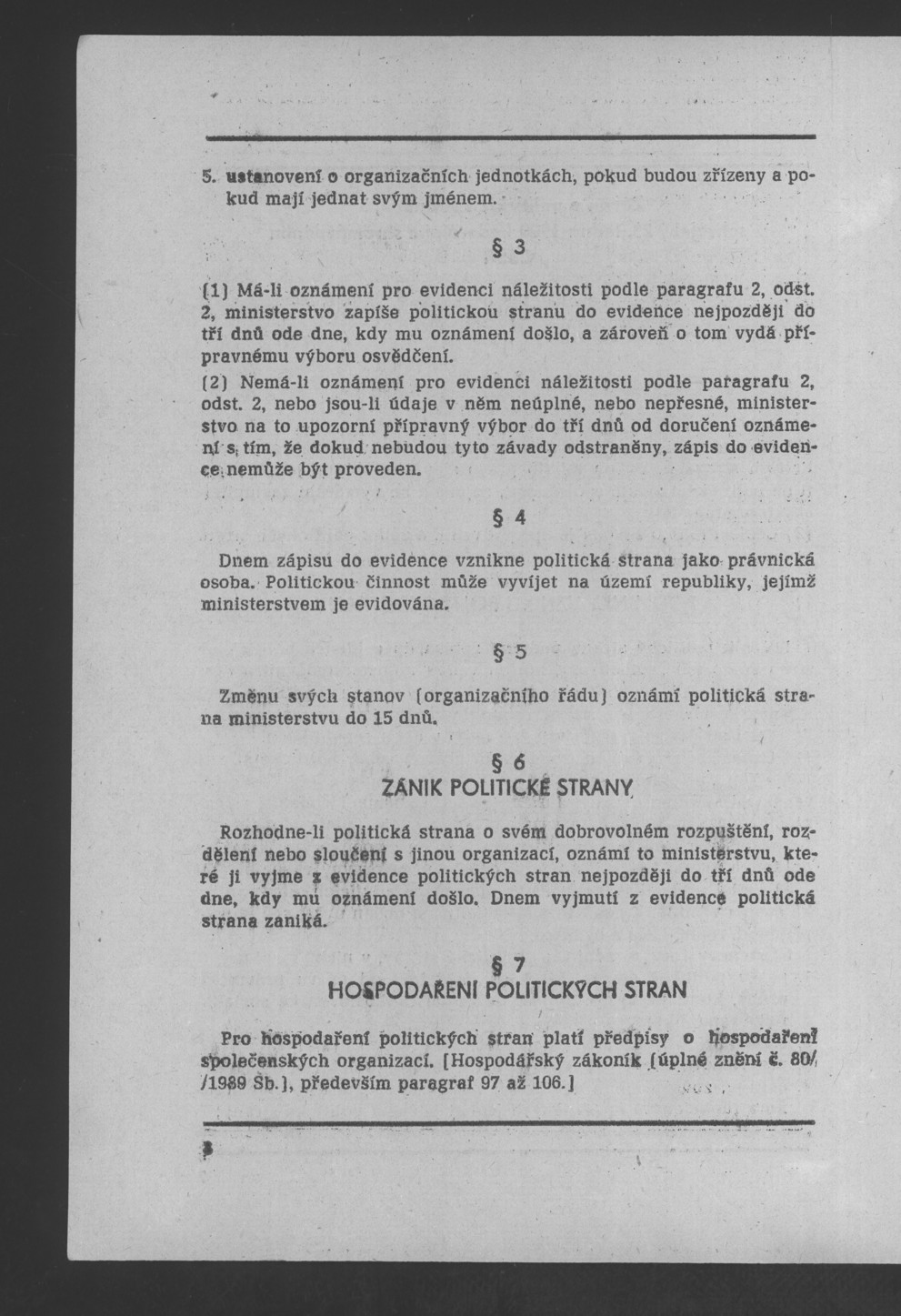 Náhledový obrázek Nově vzniklé politické a zájmové organizace - 29