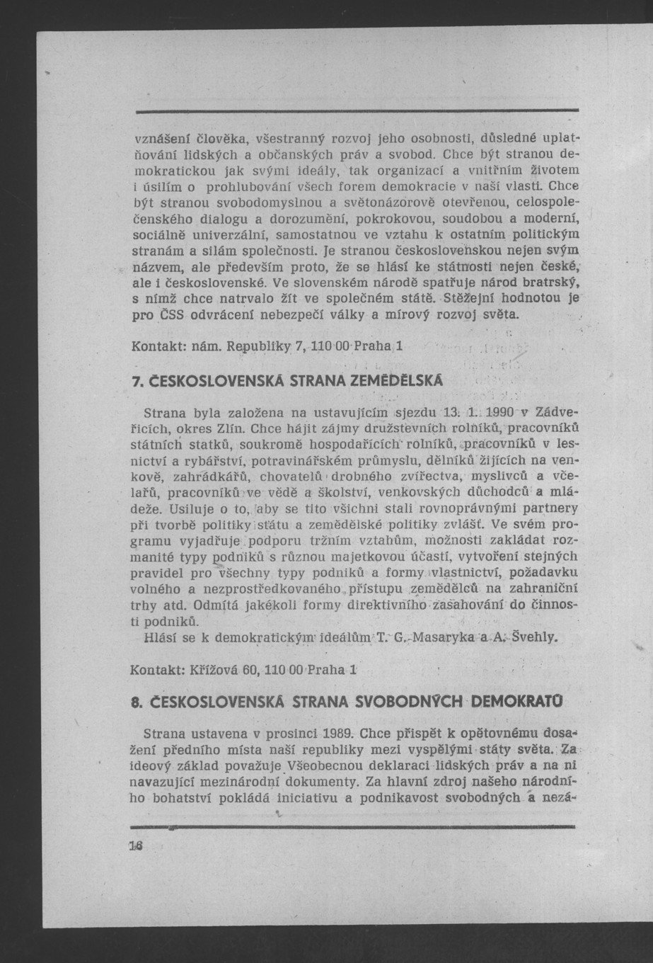 Náhledový obrázek Nově vzniklé politické a zájmové organizace - 19