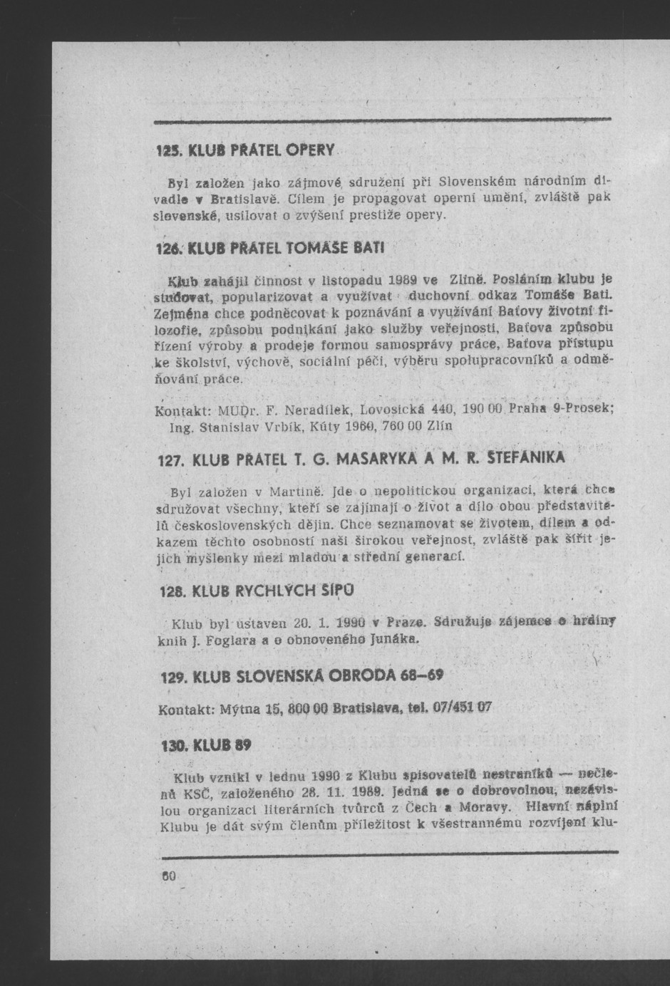 Náhledový obrázek Nově vzniklé politické a zájmové organizace - 62