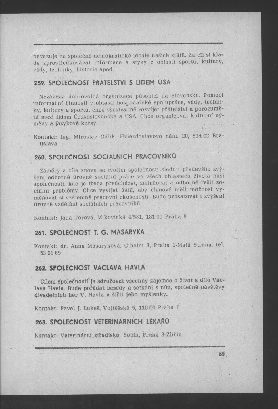 Náhledový obrázek Nově vzniklé politické a zájmové organizace - 87