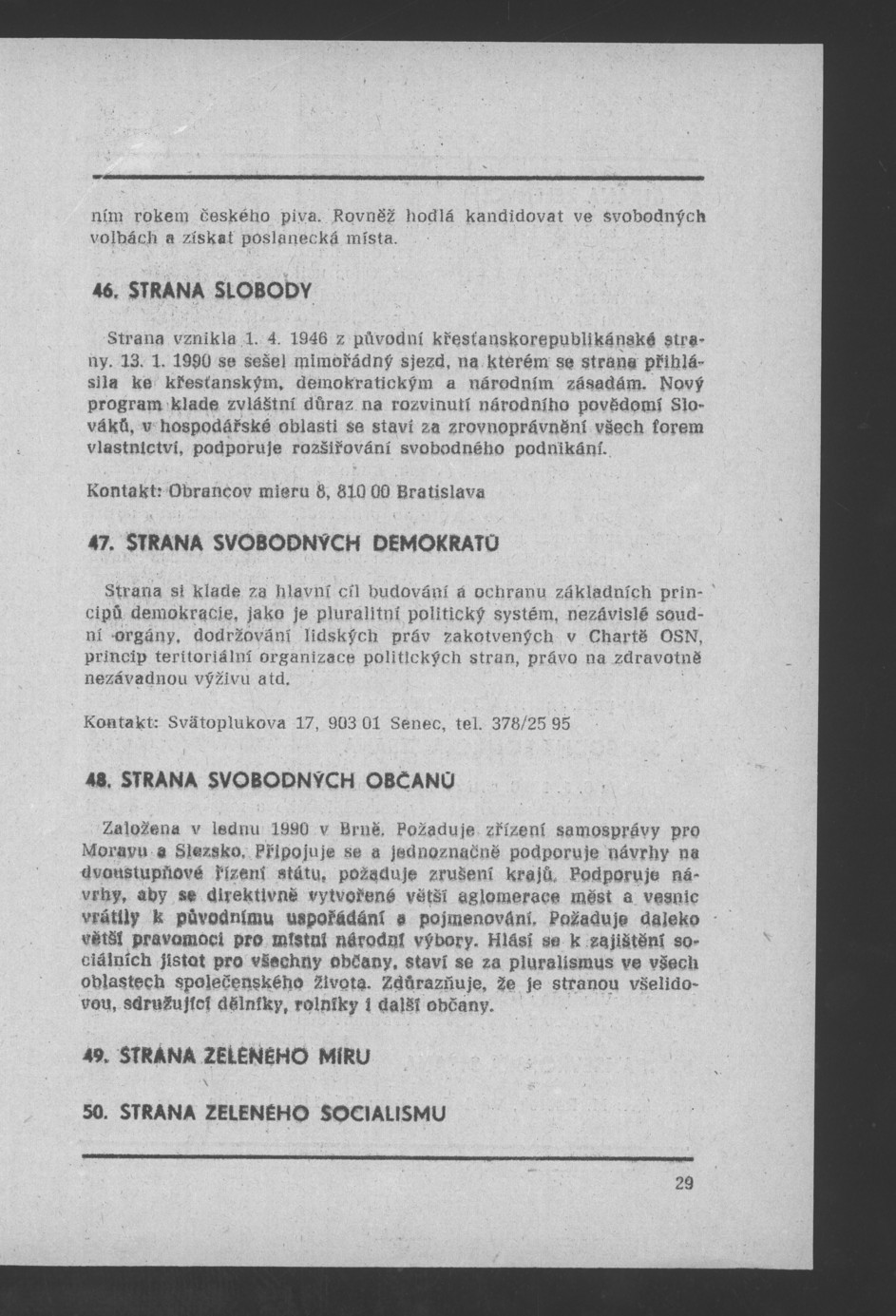 Náhledový obrázek Nově vzniklé politické a zájmové organizace - 3