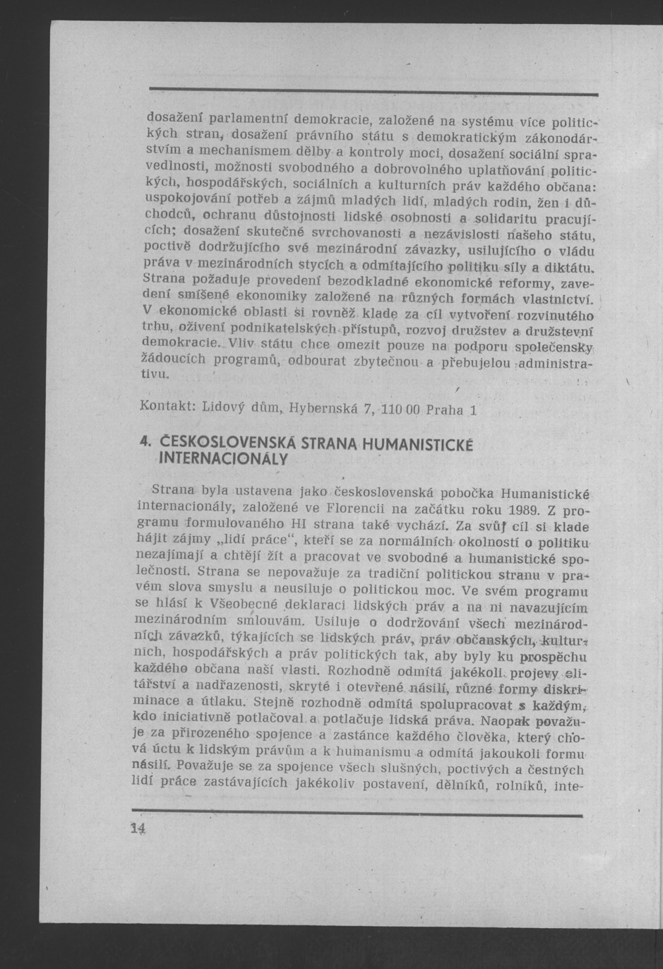 Náhledový obrázek Nově vzniklé politické a zájmové organizace - 35