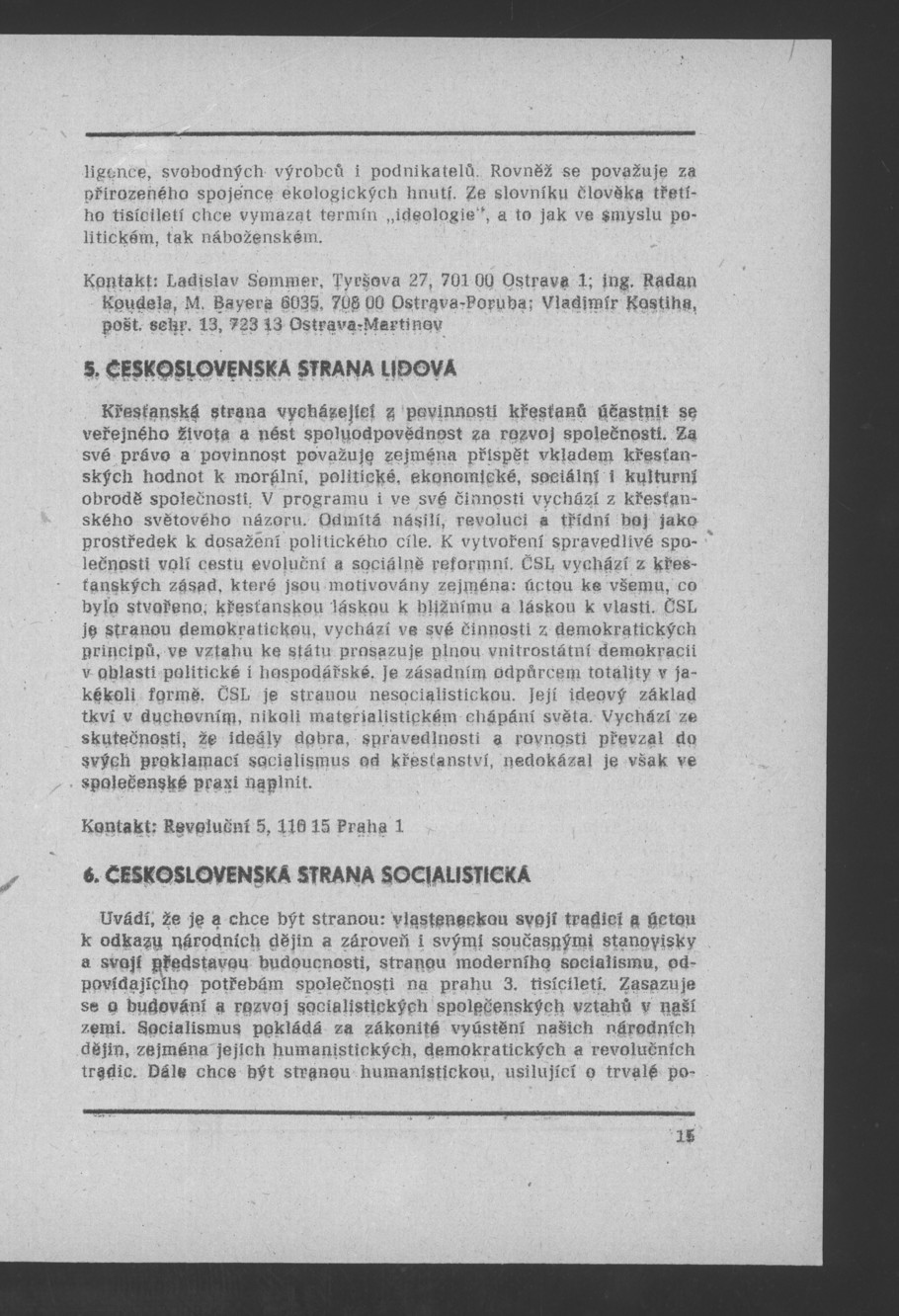 Náhledový obrázek Nově vzniklé politické a zájmové organizace - 36