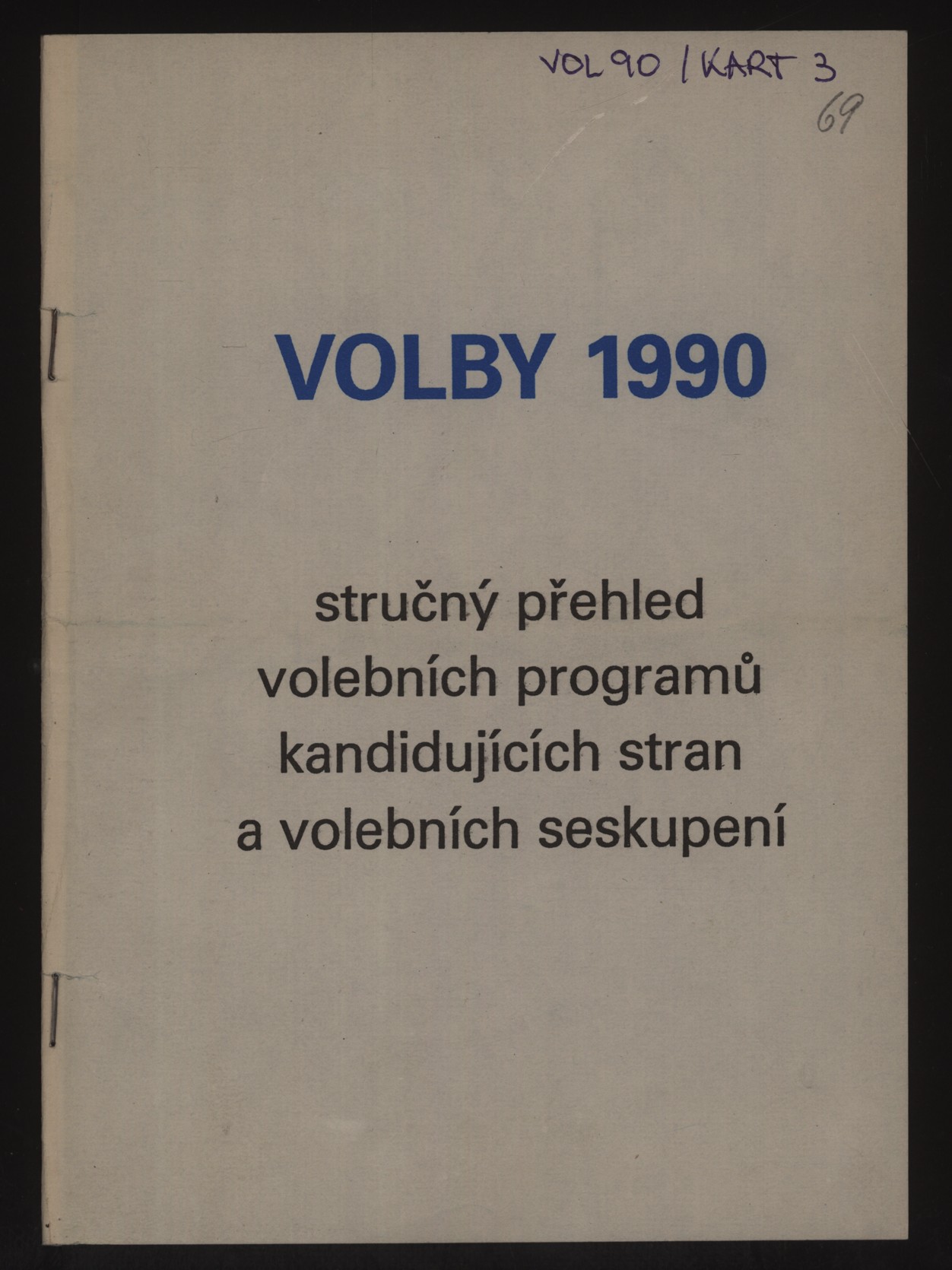 Náhledový obrázek Přehled volebních programů stran - 15