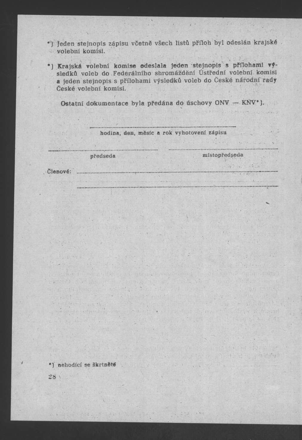 Náhledový obrázek Pokyny k organizaci volebních dnů 8. a 9. června 1990 - 30