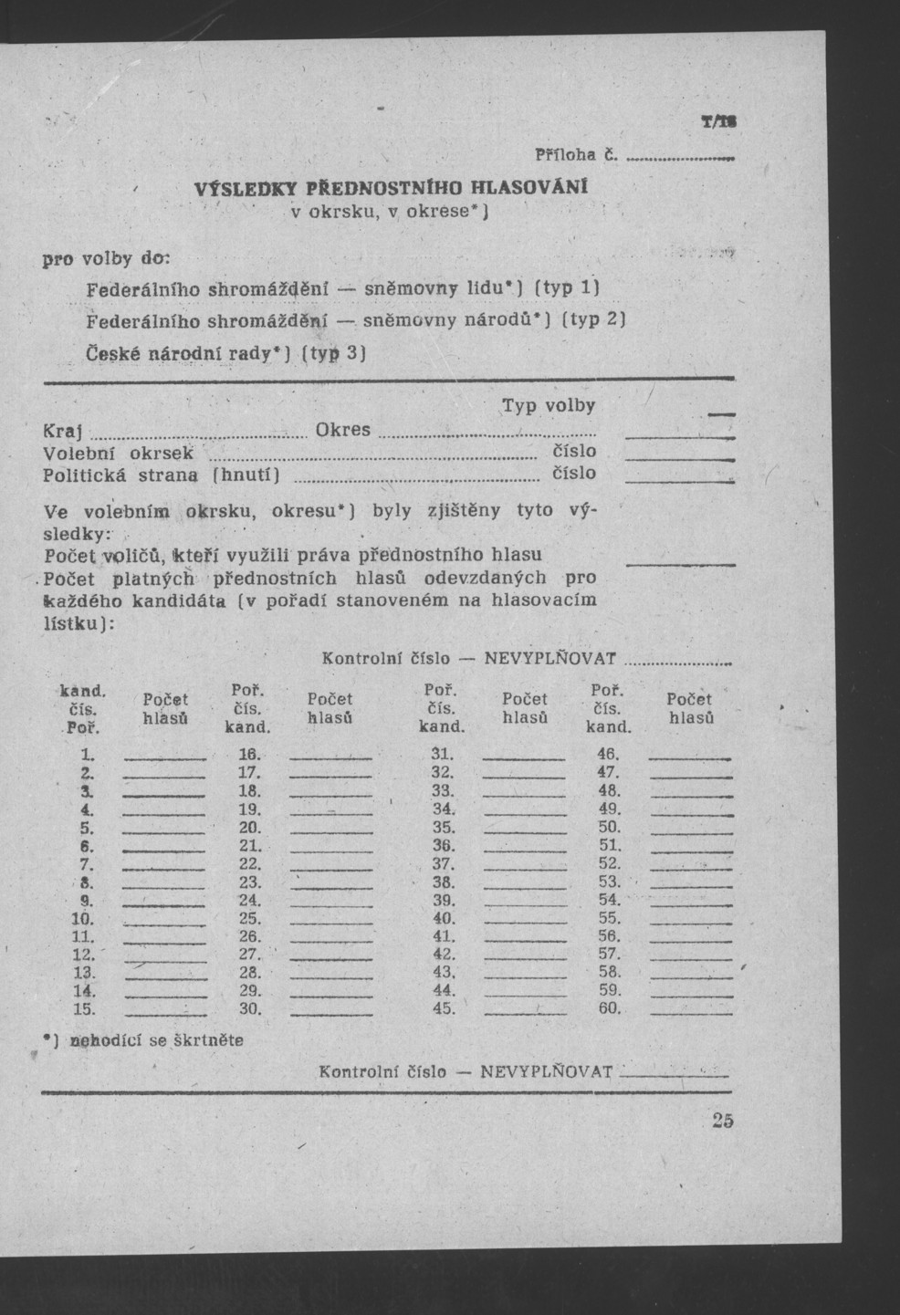 Náhledový obrázek Pokyny k organizaci volebních dnů 8. a 9. června 1990 - 27