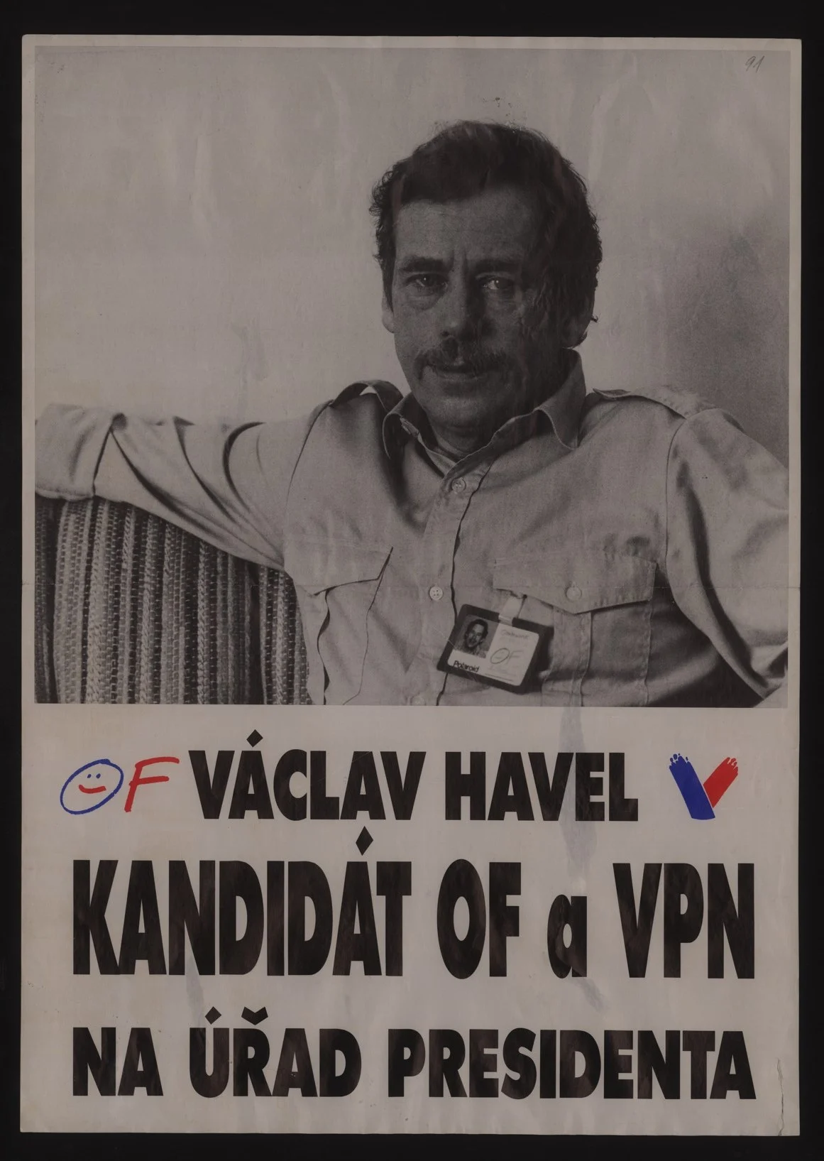Náhledový obrázek předmětu Volební plakát OF