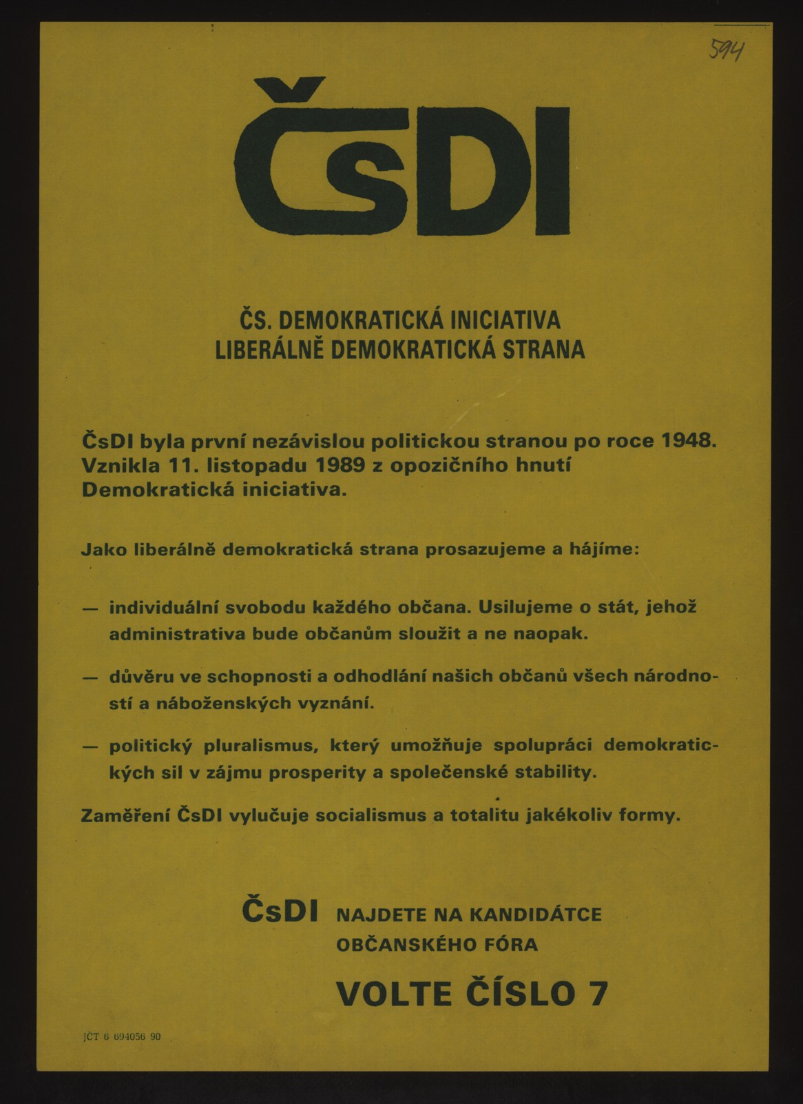 Náhledový obrázek Volební leták - 1