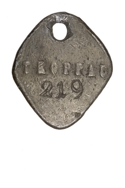 Náhledový obrázek Psí známka z roku 1875 - 2