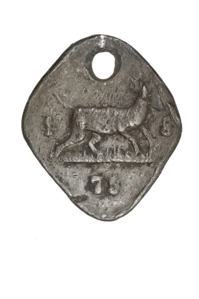 Obrázek Psí známka z roku 1875