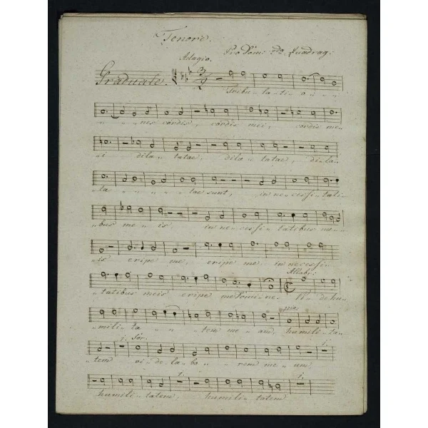 Náhledový obrázek předmětu Anton Brossmann: Graduale et Offertorium pro Dom. 2da Quadragess.