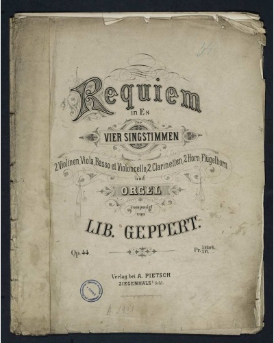 Náhledový obrázek Liberatus Geppert - Requiem in Es - 1