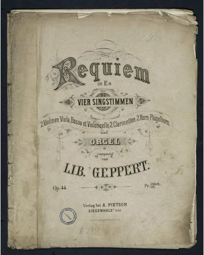Náhledový obrázek předmětu Liberatus Geppert - Requiem in Es