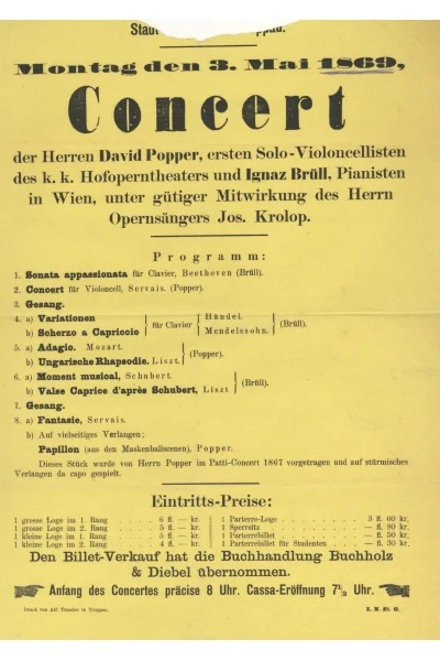 Náhledový obrázek předmětu Program koncertu