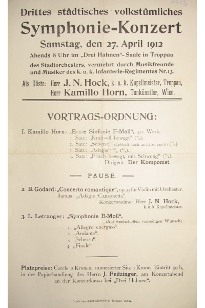 Náhledový obrázek Program koncertu - 1