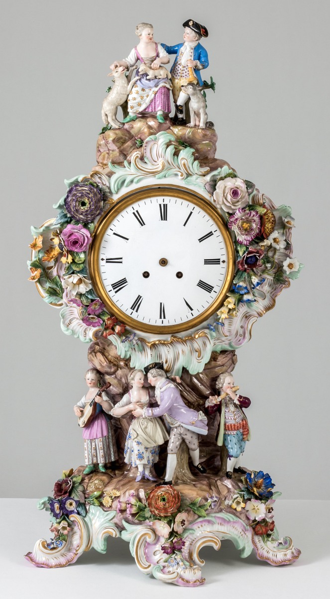 Náhledový obrázek Porcelánové hodiny - 1