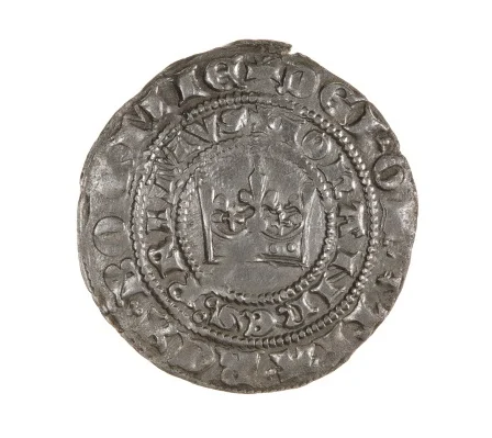 Náhledový obrázek předmětu Pražský groš Jana Lucemburského (1310 - 1346) avers|Pražský groš Jana Lucemburského (1310 -1246) revers
