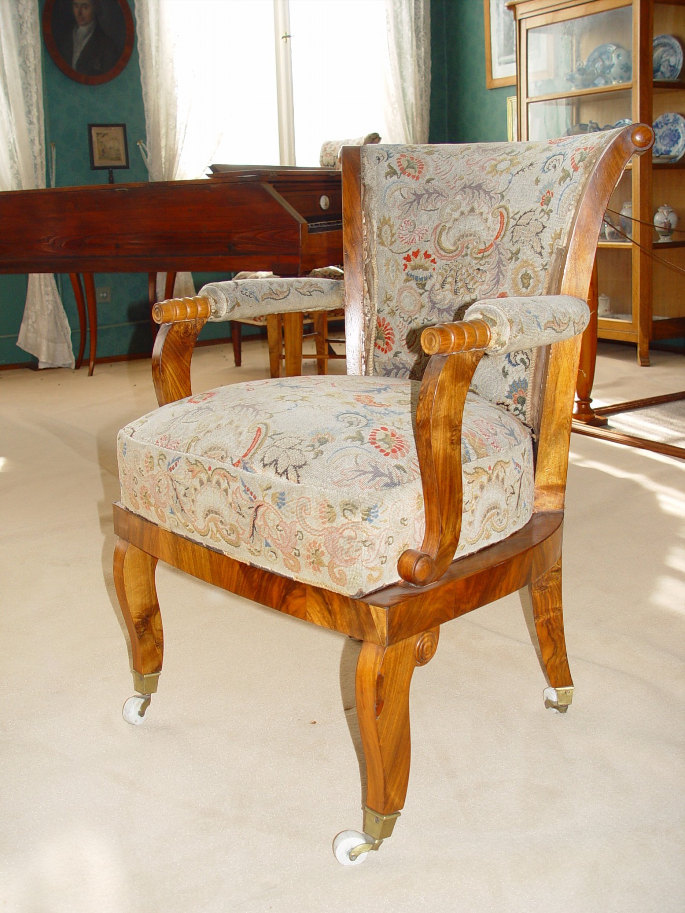 Náhledový obrázek Křesílko biedermeier - 1