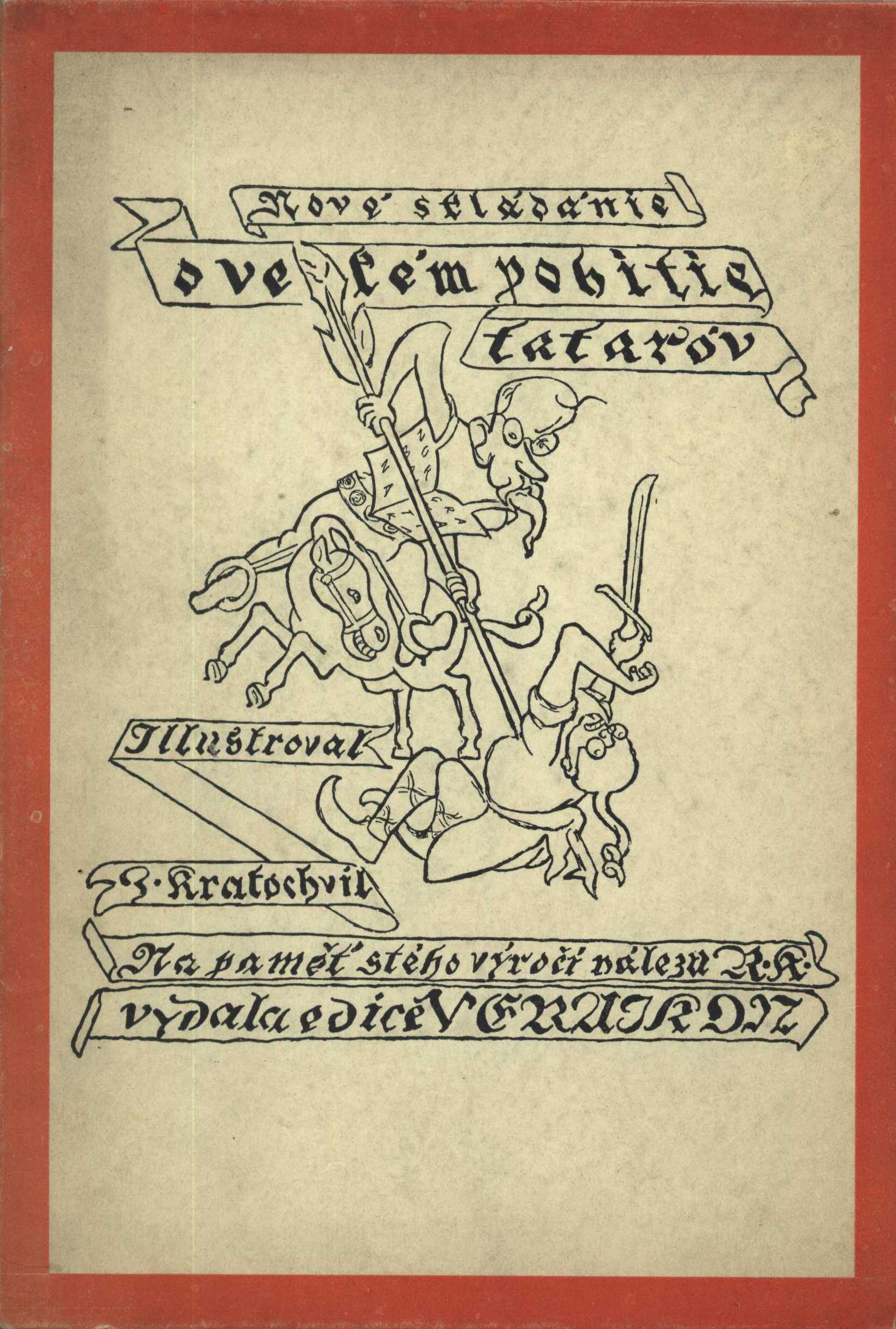 Náhledový obrázek předmětu Nové skládánie o velikém pobitie Tataróv