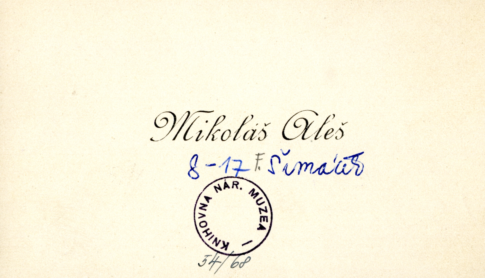 Náhledový obrázek Potvrzení přijetí honoráře Mikolášem Alšem za titulní list ke knize Paničkou. Obraz z podhoří Karla Václava Raise - 2