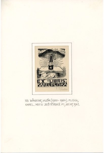 Náhledový obrázek Ex libris pro Karla Plisku - 1