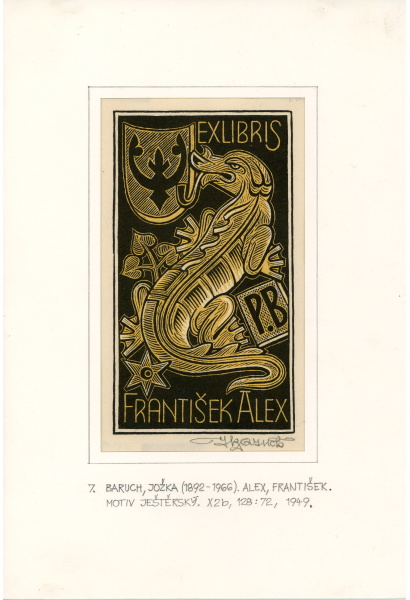 Náhledový obrázek Ex libris pro Františka Alexe - 1