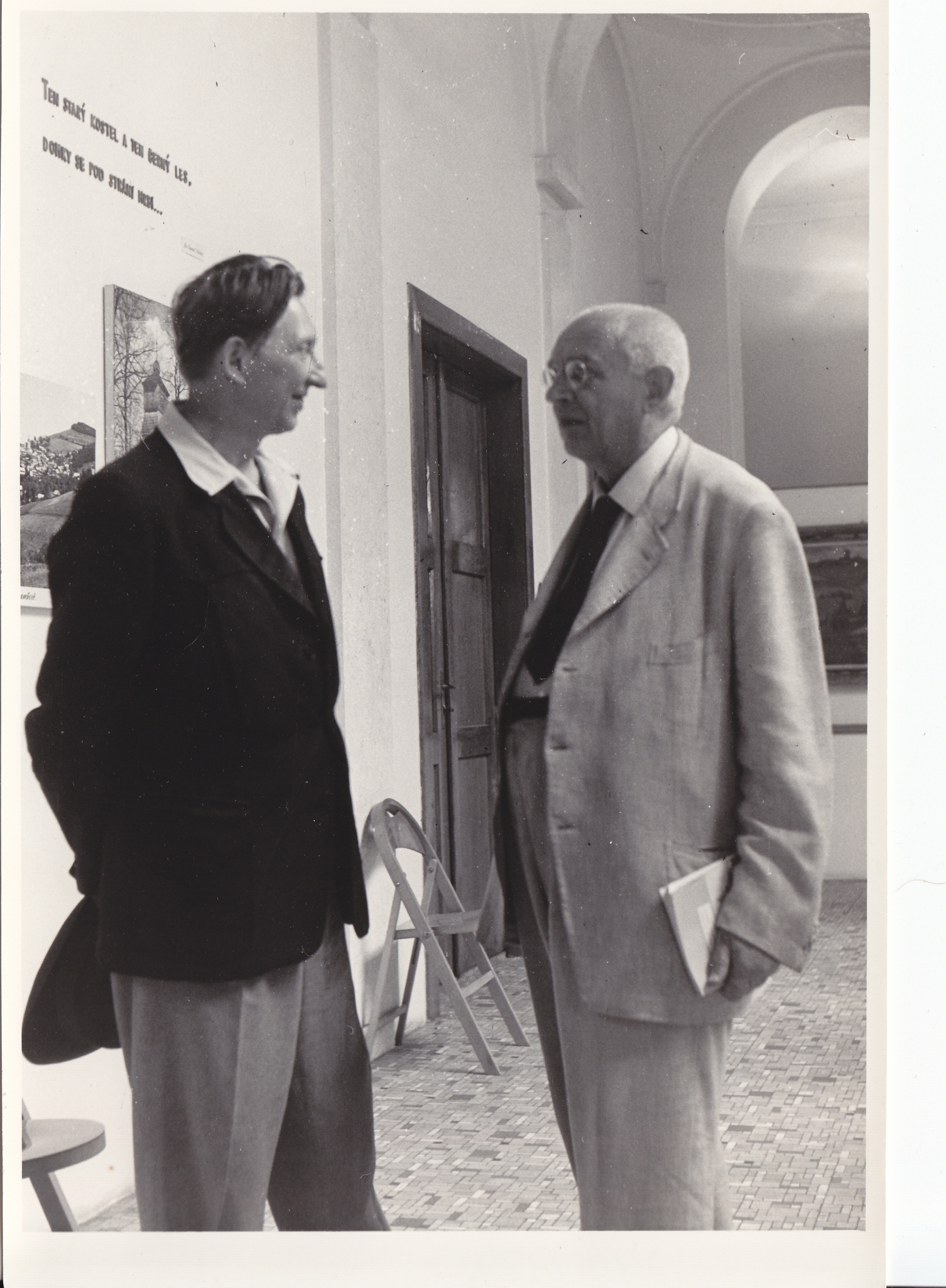 Náhledový obrázek Fotografie - Prof. Ferdinand Pax na návštěvě Slezského ústavu - 8