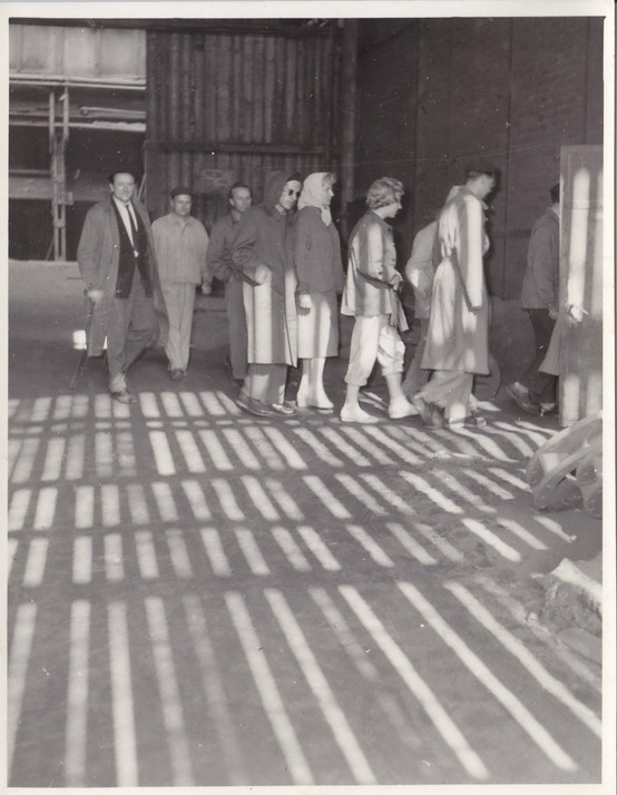 Náhledový obrázek Fotografie - pracovníci SÚ na exkurzi, 1960 - 1